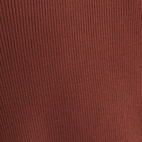 Brown Keyhole Dress Sleeveless Midi Knit