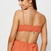 Brown Midi Dress Sleeveless