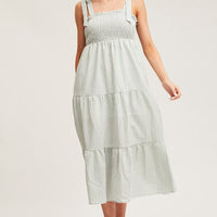 Check Midi Dress Sleeveless