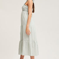 Check Midi Dress Sleeveless