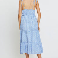 Print A Line Dress Sleeveless