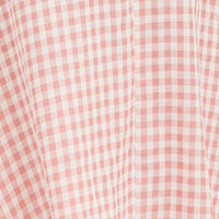 Stripe Check One Shoulder Midi Dress