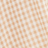 Stripe Check One Shoulder Midi Dress