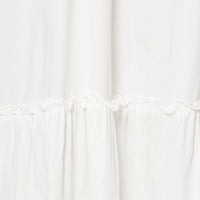 White A Line Dress Sleeveless Midi
