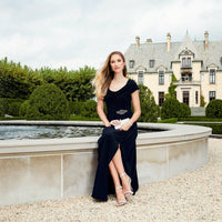 Petite Celeste A-Line Matte Jersey Dress