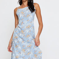 Print Midi Dress Sleeveless