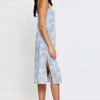 Print Midi Dress Sleeveless