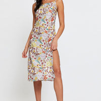 Print Midi Dress Sleeveless