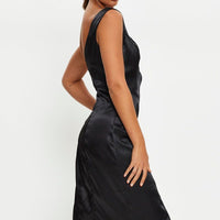 Black Cut Out Midi Dress
