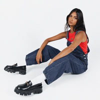 Kacey Long Overalls Mid Blue