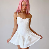 Floria Romper White