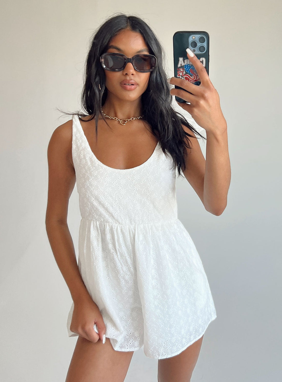 Orion Romper White