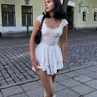 The Love Galore Romper White