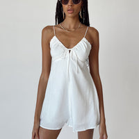Emily Romper White