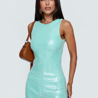 Yumiko Romper Blue Sparkle