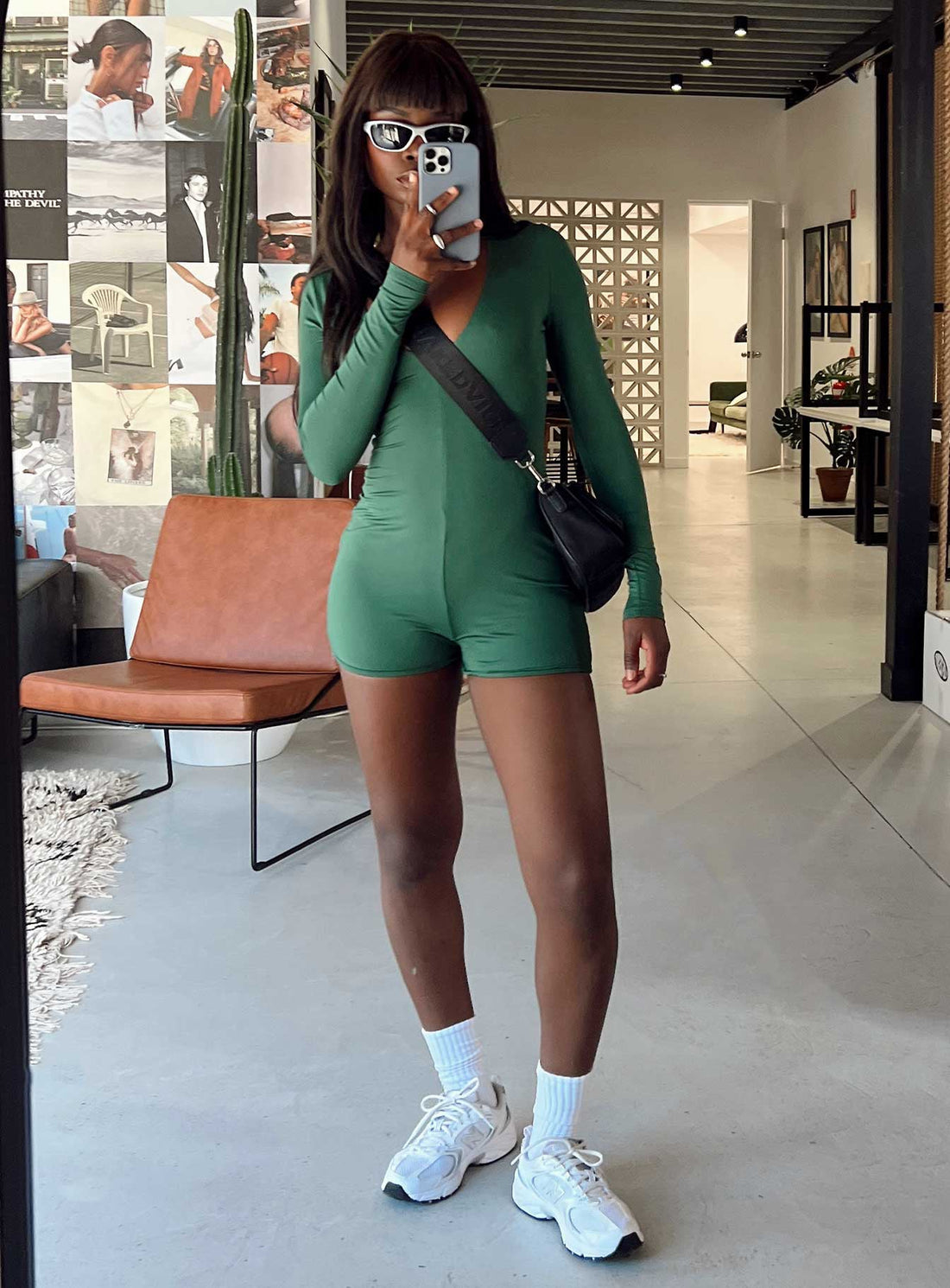 The Beau Romper Green