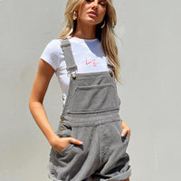 Kacey Short Overalls Grey