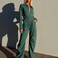 Miami Vice Boiler Suit Forest Green