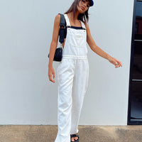 Aura Overalls White