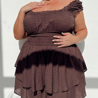 The Love Galore Romper Brown Curve