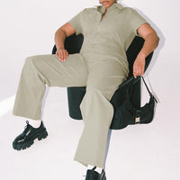 Loretta Jumpsuit Khaki Curve