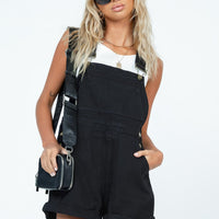 Kacey Short Overalls Black