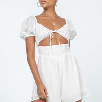 Adelita Romper White