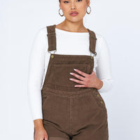 Kacey Short Overalls Brown