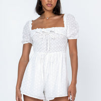 Leni Romper White