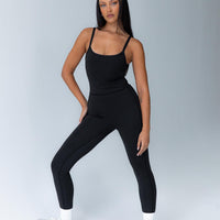 Go Getter Activewear Jumpsuit Black