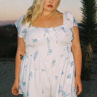 Front Row Romper White Curve