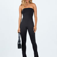 Lowry Strapless Jumpsuit Black