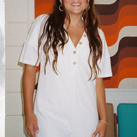 Kegan Romper White