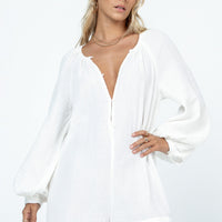 Cameron Romper White