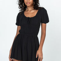 Elijah Romper Black