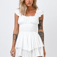 The Love Galore Romper White