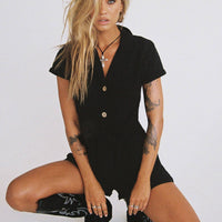 Ashens Romper Black
