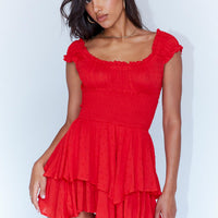 The Love Galore Romper Red