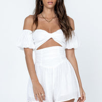 Karolina Romper White