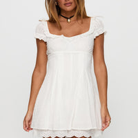 Want Your Love Playsuit White
