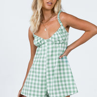 Harlie Romper Green