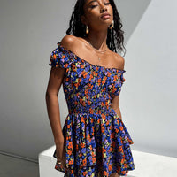The Love Galore Romper Black Floral
