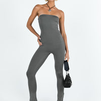 Lowry Strapless Jumpsuit Slate
