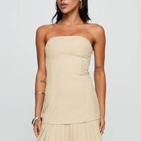 Believe My Mind Playsuit Beige