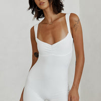 Avila Romper White