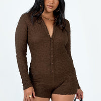 Blanford Romper Brown