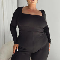 Sara Romper Black Curve