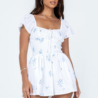 Front Row Romper White
