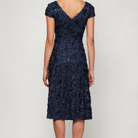 Audrey Rosette Lace Short Dress