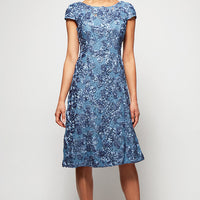 Audrey Rosette Lace Short Dress